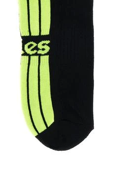 Aries | Black stretch polyester blend socks 