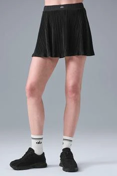 Alo | Micro Plisse Tennis Skirt - Black,商家Alo yoga,价格¥357