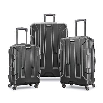 推荐Samsonite Centric Hardside Expandable Luggage with Spinner Wheels, Black, 3-Piece Set (20/24/28)商品