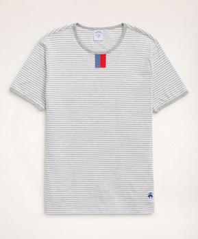 Brooks Brothers | Cotton Stripe Ringer T-Shirt商品图片,5折