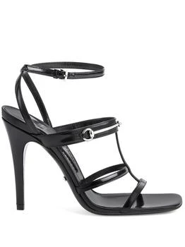 Gucci | GUCCI - Horsebit Slim Heel Sandals 