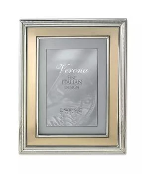 Lawrence Frames | Silver Plated Metal Picture Frame - Brushed Gold Inner Panel - 8" x 10",商家Macy's,价格¥196