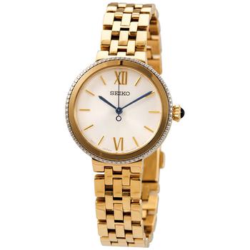 精工女表, Seiko | Silver Dial Ladies Gold-tone Watch SRZ512P1商品图片 5折