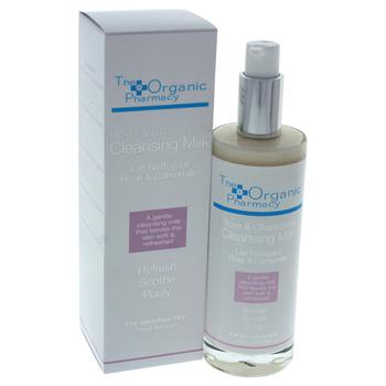 推荐Rose & Chamomile Cleansing Milk - All Skin Types by The Organic Pharmacy for Unisex - 3.4 oz Cleansing Milk商品