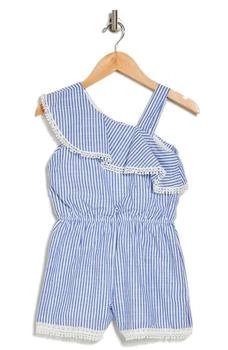 Truly Me | Kids' Asymmetric Ruffle Romper,商家Nordstrom Rack,价格¥89