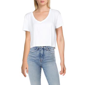ami t恤真假, AMO | AMO Womens Cropped V Neck T-Shirt商品图片 4.5折