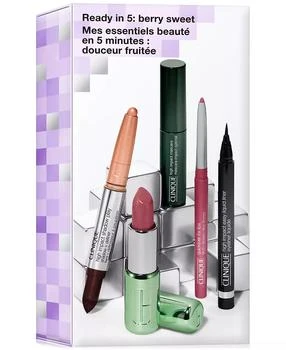 Clinique | 5-Pc. Ready In 5: Berry Sweet Makeup Gift Set for Eyes & Lips, Created for Macy's,商家Macy's,价格¥263