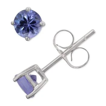 Macy's | Ruby Stud Earrings (1/2 ct. t.w.) in 14k White Gold (Also in Tanzanite and Sapphire),商家Macy's,价格¥808