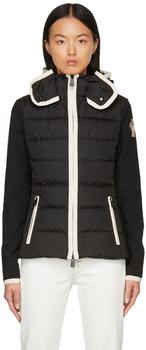 moncler polo, Moncler | Black Down Cardigan Jacket商品图片 