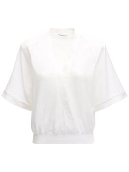 AGNONA | Cotton Wrap Style Top商品图片,5折
