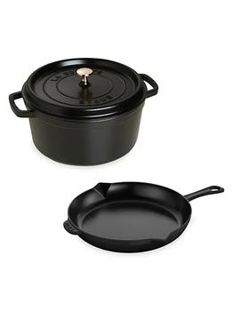 Staub | Cast Iron 3-Piece Cocotte & Fry Pan Set商品图片,