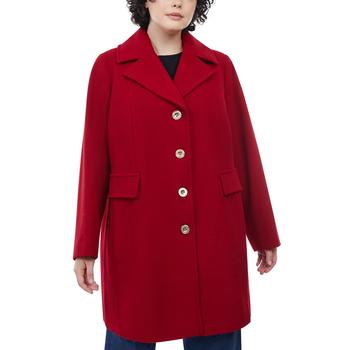推荐Plus Size Single-Breasted Walker Coat, Created for Macy's商品