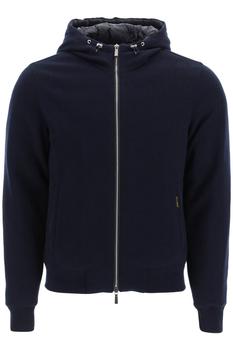 推荐Moorer 'brigno-mrw' padded hoodie in wool and cashmere商品
