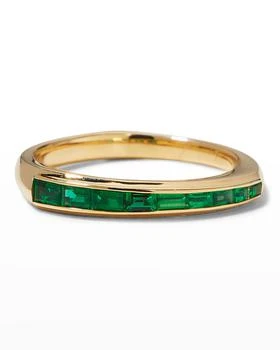 Stephen Webster | Baguette Stack Ring with Emeralds,商家Neiman Marcus,价格¥34115