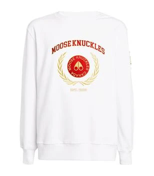 Moose Knuckles | Cotton Logo-Embroidered Sweatshirt 独家减免邮费