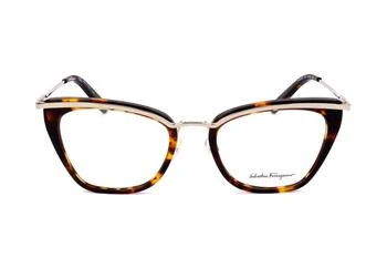 Salvatore Ferragamo | Salvatore Ferragamo Eyewear Cat-Eye Frame Glasses 4.7折, 独家减免邮费