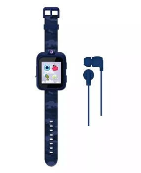 Playzoom | Kids Blue Camo Silicone Smartwatch 42mm Gift Set,商家Macy's,价格¥187