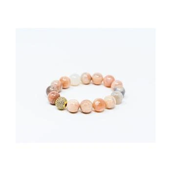 Katie's Cottage Barn | Sunstone Gemstone with Gold Pave Focal Bead Bracelet,商家Macy's,价格¥276