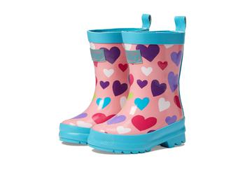 商品Hatley | Colourful Hearts Shiny Rain Boots (Toddler/Little Kid/Big Kid),商家Zappos,价格¥296图片