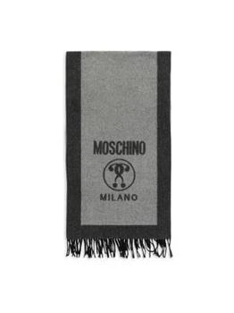 Moschino | Logo Reversible Wool Fringed Scarf 6.4折