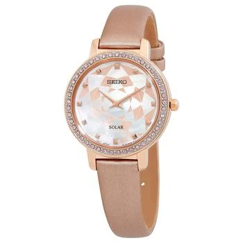 Seiko | Crystal Mother of Pearl Dial Ladies Watch SUP456P1 6.5折, 满$75减$5, 满减