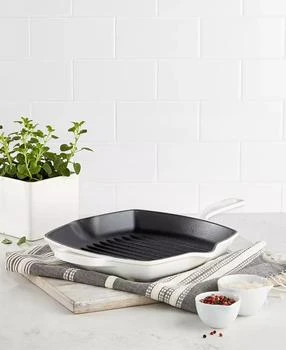 Le Creuset | 10.25" Enameled Cast Iron Skillet Grill with Helper Handle,商家Macy's,价格¥1682