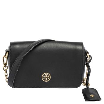 了解tory burch robinson, [二手商品] Tory Burch | Tory Burch Black Leather Robinson Crossbody Bag商品图片 6.4折