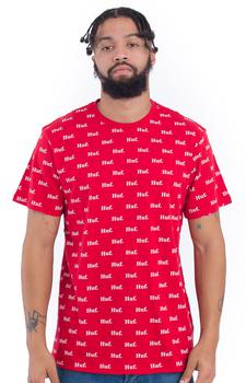 推荐Domestic All Over Print T-Shirt - Red商品