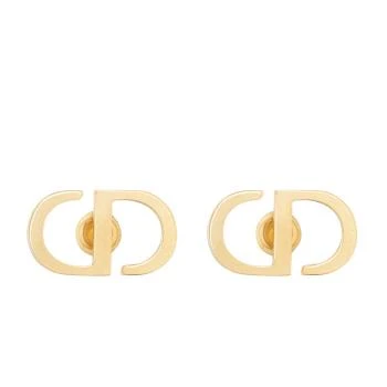 Dior | 【预售3-7天】DIOR/迪奥 PETIT CD系列 女士金色饰面金属CD耳钉E1742PTCMT_D300,商家IWCOCO,价格¥2804