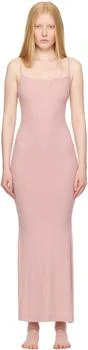 SKIMS | Pink Soft Lounge Long Slip Maxi Dress,商家SSENSE CA,价格¥851