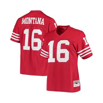 Mitchell and Ness | Women's Joe Montana Scarlet San Francisco 49ers 1990 Legacy Replica Jersey商品图片,