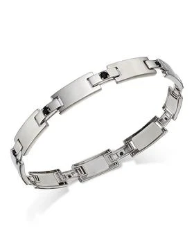 Bloomingdale's | Men's Onyx Link Bracelet 14K White Gold,商家Bloomingdale's,价格¥17584