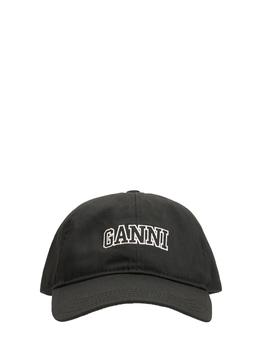 Ganni | Logo Embroidery Organic Cotton Cap商品图片,