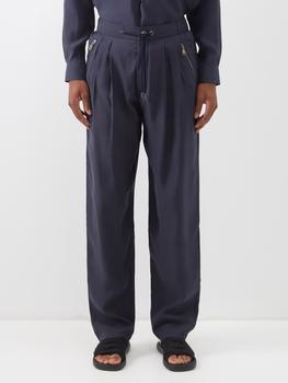 Giorgio Armani | Zip-pocket lyocell-blend poplin trousers商品图片,