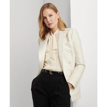 Ralph Lauren | Women's Double-Breasted Satin-Trim Twill Blazer 额外7折, 额外七折