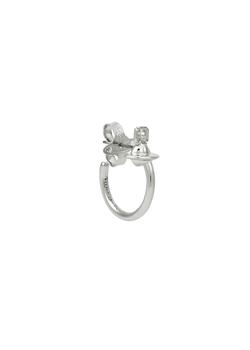 Vivienne Westwood | Vera orb silver-tone single hoop earring商品图片,