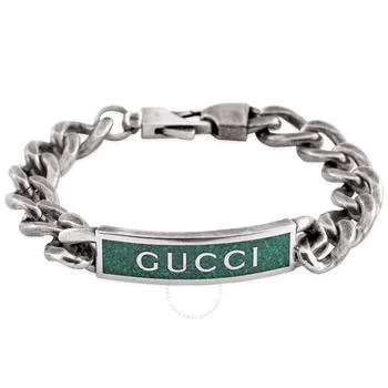Gucci | Open Box - Gucci Green Enamel Station Bracelet 7.6折, 满$200减$10, 独家减免邮费, 满减