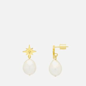 ESTELLA BARTLETT | Estella Bartlett Star Gold-Plated Faux Pearl Earrings 3.9折, 独家减免邮费