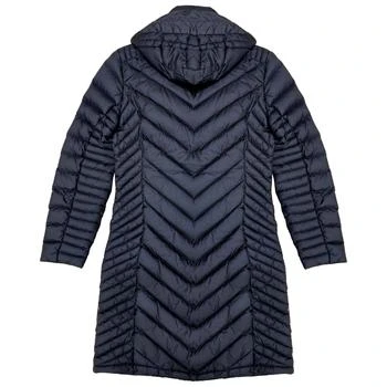 Michael Kors | Michael Michael Kors Women Chevron Double Layer Zipper 3/4 Hooded Packable Coat 5.4折