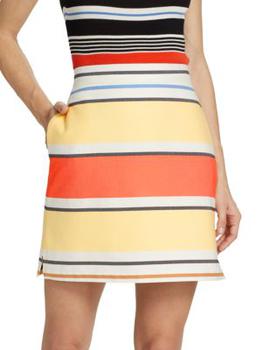 Max Mara | Sulmona Striped Mini Skirt商品图片,3.9折