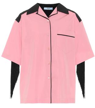 Prada | Embellished cotton shirt商品图片,