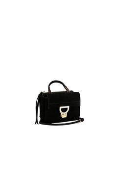 Coccinelle, Coccinelle | Coccinelle Women's BD8 55B701 Suede Mini Black Bag商品图片 