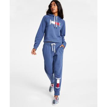商品Tommy Jeans | Women's  Fleece Flag-Logo Graphic Drawstring Jogger Pants,商家Macy's,价格¥263图片