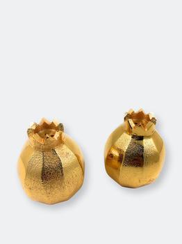 商品Vibhsa | Pomegranate Salt And Pepper Shakers (Golden),商家Verishop,价格¥344图片