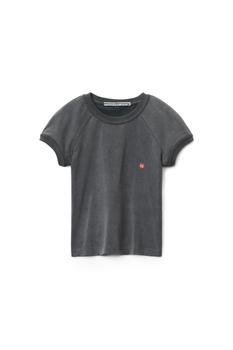 Alexander Wang | RINGER TEE IN COMPACT JERSEY商品图片,6折