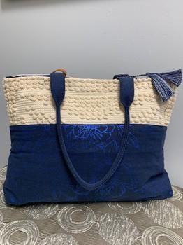 推荐Finola Floral Hand Bag in Blue/White商品