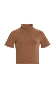 Alexander Wang | Alexander Wang - Women's Compact-Knit T-Shirt - Brown - S - Moda Operandi商品图片,6折