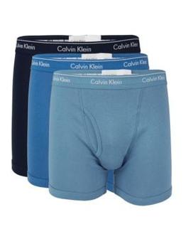 商品Calvin Klein | 3-Pack Logo Cotton Boxer Briefs,商家Saks OFF 5TH,价格¥169图片
