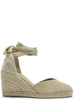 CASTAÑER | Chiara 80 canvas wedge espadrilles,商家Harvey Nichols,价格¥1017
