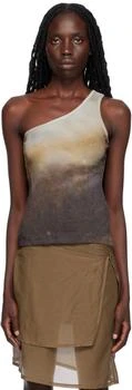 Paloma Wool | Brown & Khaki Cañete Tank Top,商家Ssense US,价格¥493